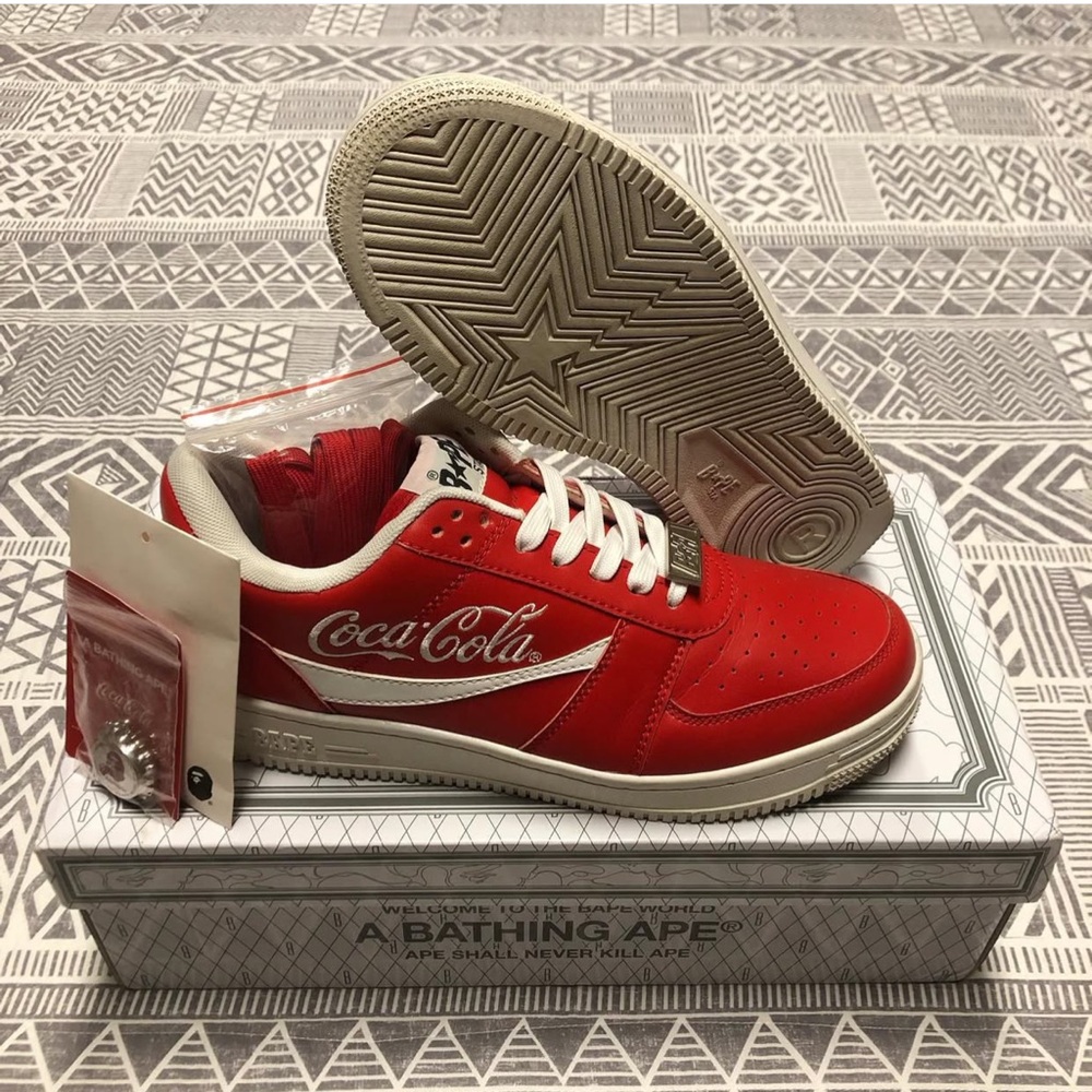 A Bathing Ape Bape X Coca-Cola Bapesta FS-001 Size 8.5